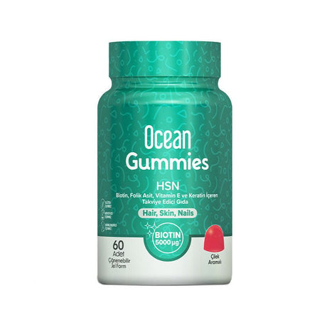 Biotin Folate Keratin Gummies - Hair Skin Nail Support Chewable Form - TryAladdin
