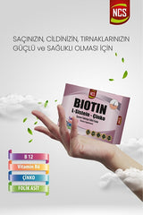 Biotin L - Cysteine & Zinc Complex - 60 Tablets for Hair & Skin - TryAladdin