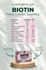 Biotin L - Cysteine & Zinc Complex - 60 Tablets for Hair & Skin - TryAladdin