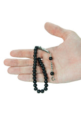 Black 33 Glass Beads Tasbih - TryAladdin