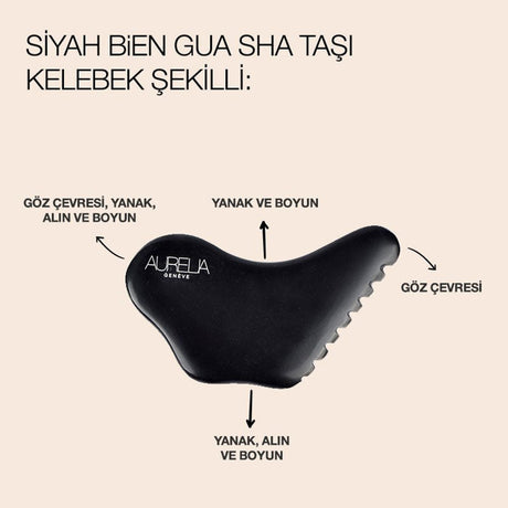 Black Butterfly Gua Sha Stone for Face & Body - TryAladdin
