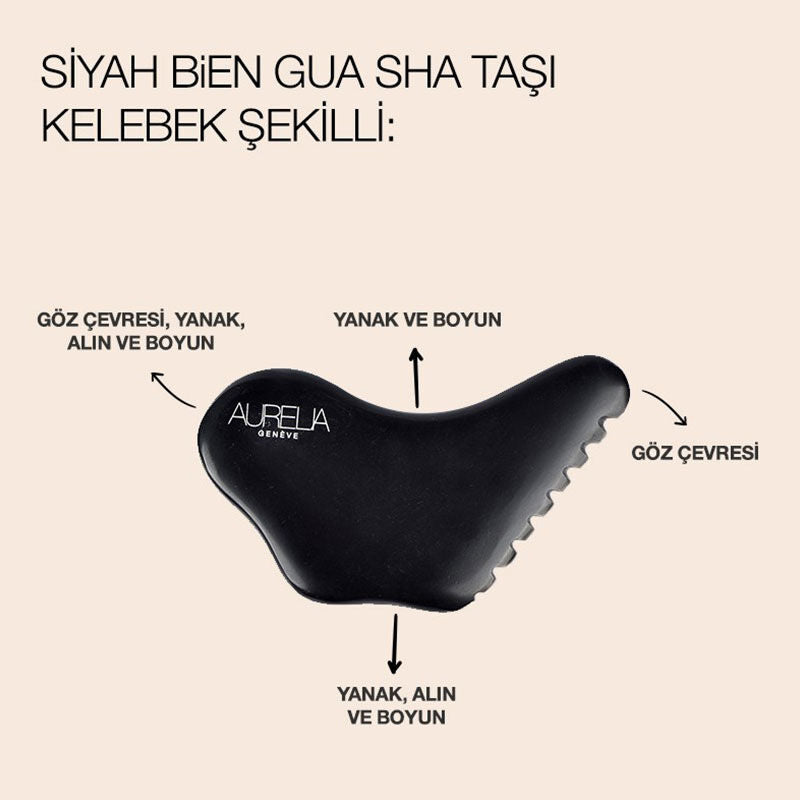 Black Butterfly Gua Sha Stone for Face & Body - TryAladdin