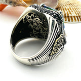 Black Onyx Big Stone Men's Ring