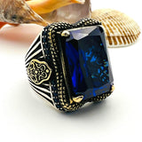 Black Onyx Big Stone Men's Ring