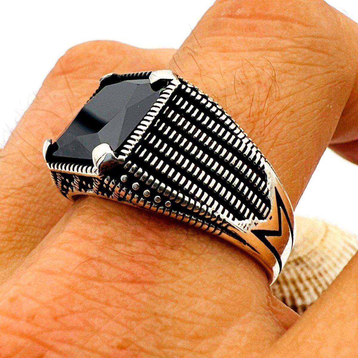 Black Onyx Men's Ring