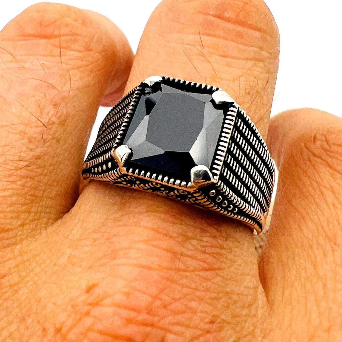 Black Onyx Men's Ring