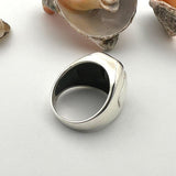 Black Onyx Men's Silver Ring