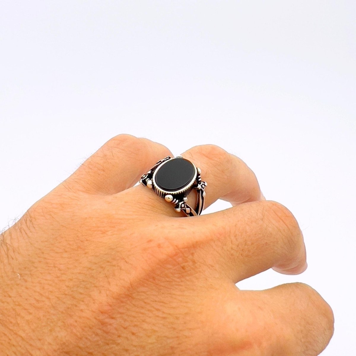 Black Onyx Ring Men