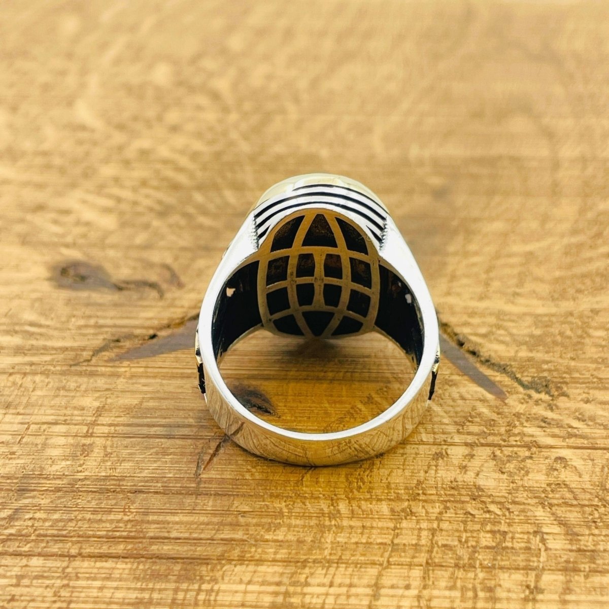 Black Onyx Signet Silver Ring