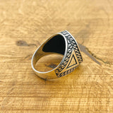 Black Onyx Silver Ring