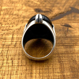 Black Onyx Silver Ring