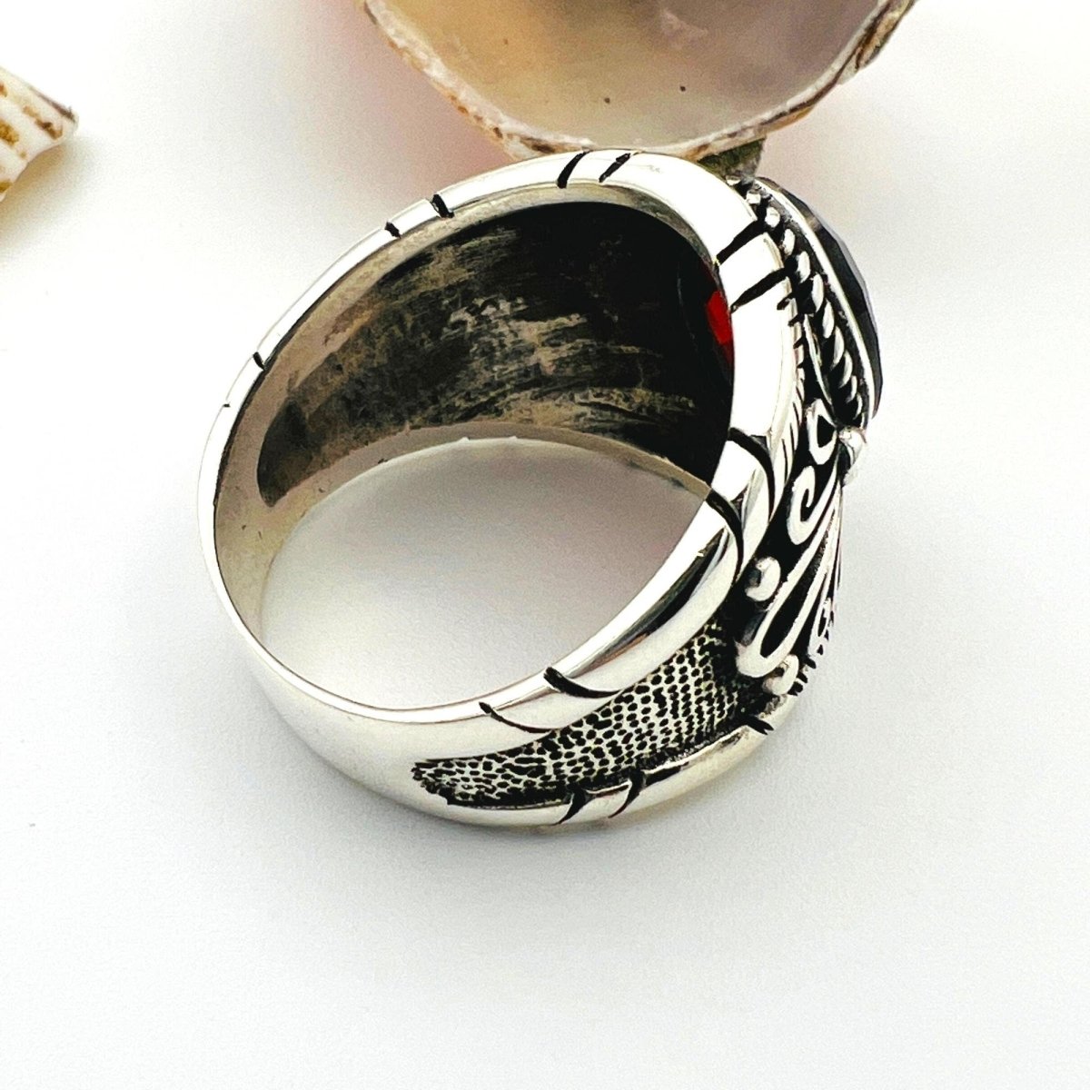 Black Onyx Stone Men's Ring