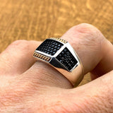 Black Onyx Stone Men's Ring