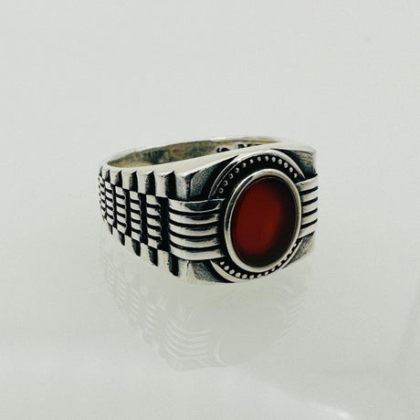 Black Onyx Stone Men's Ring