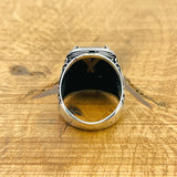 Black Zircon Stone Ring