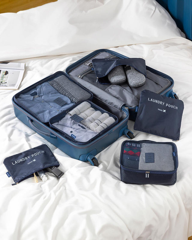 Professional-Grade 6-Piece Navy Blue Storage Organizer Set