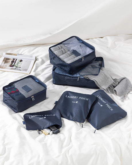 Professional-Grade 6-Piece Navy Blue Storage Organizer Set
