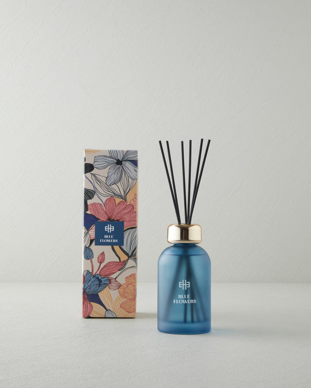 Blue Floral Premium Reed Diffuser Room Fragrance