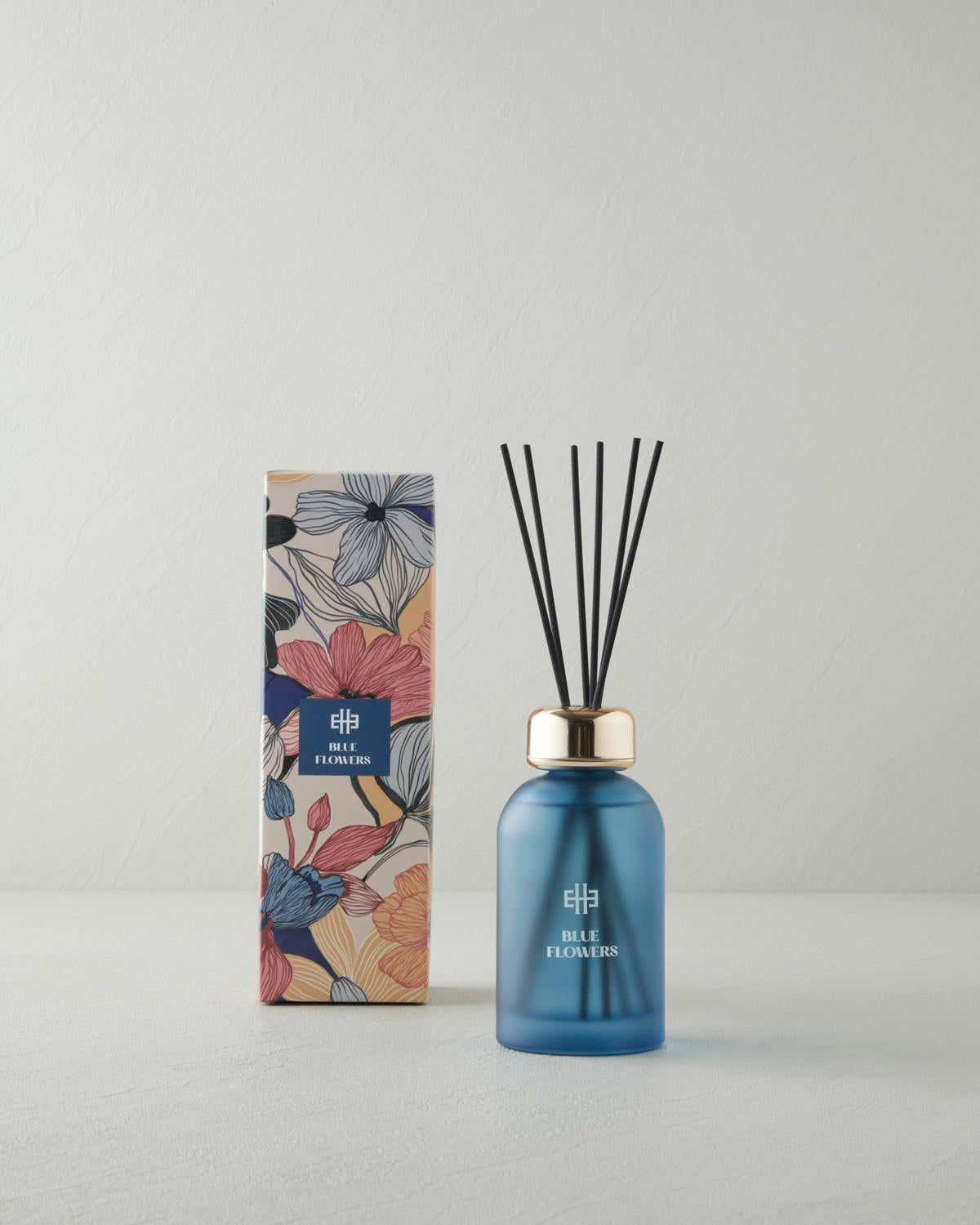 Blue Floral Premium Reed Diffuser Room Fragrance