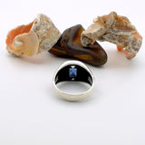 Blue Sapphire Stone Silver Ring