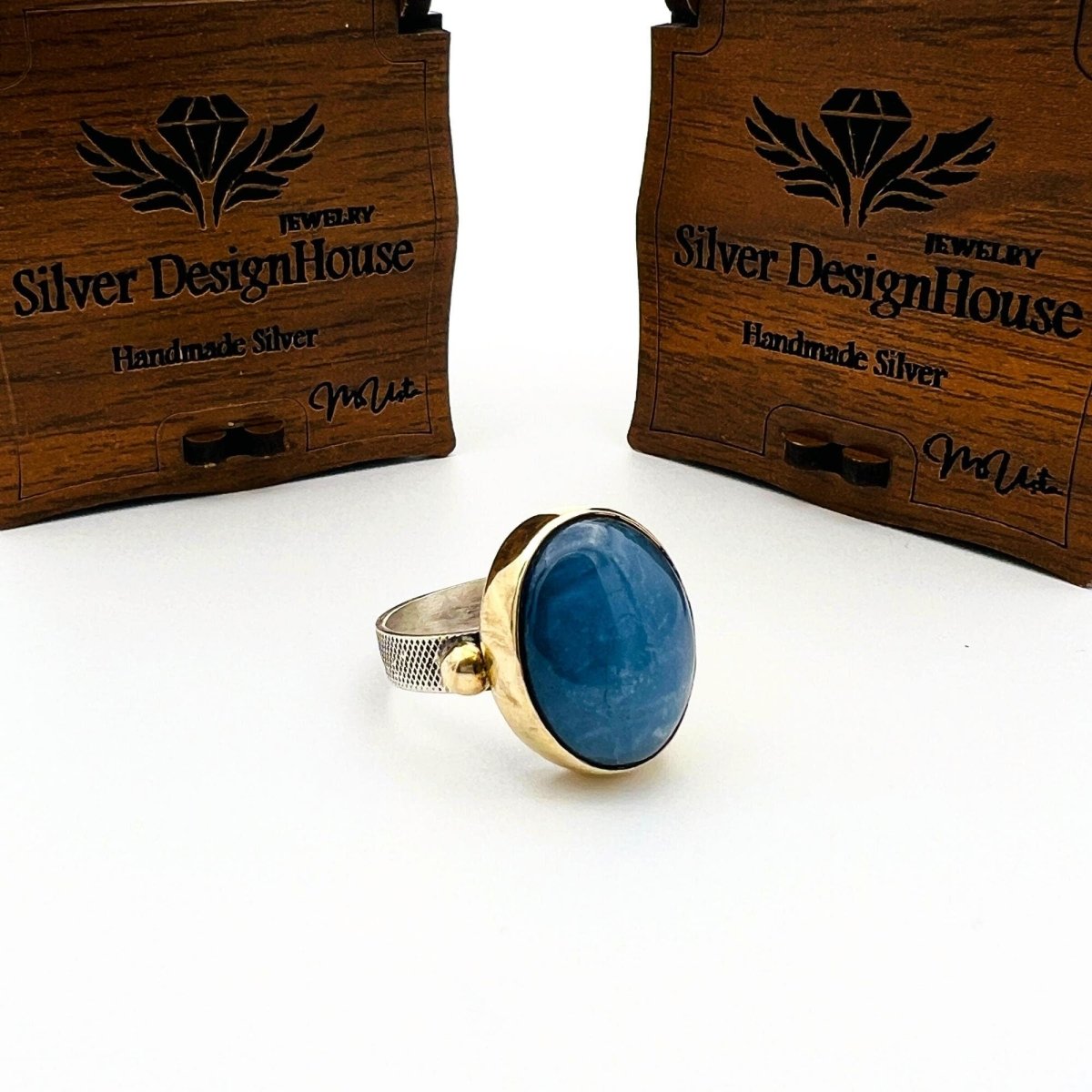 Blue Tourmaline Women's Silver Ring