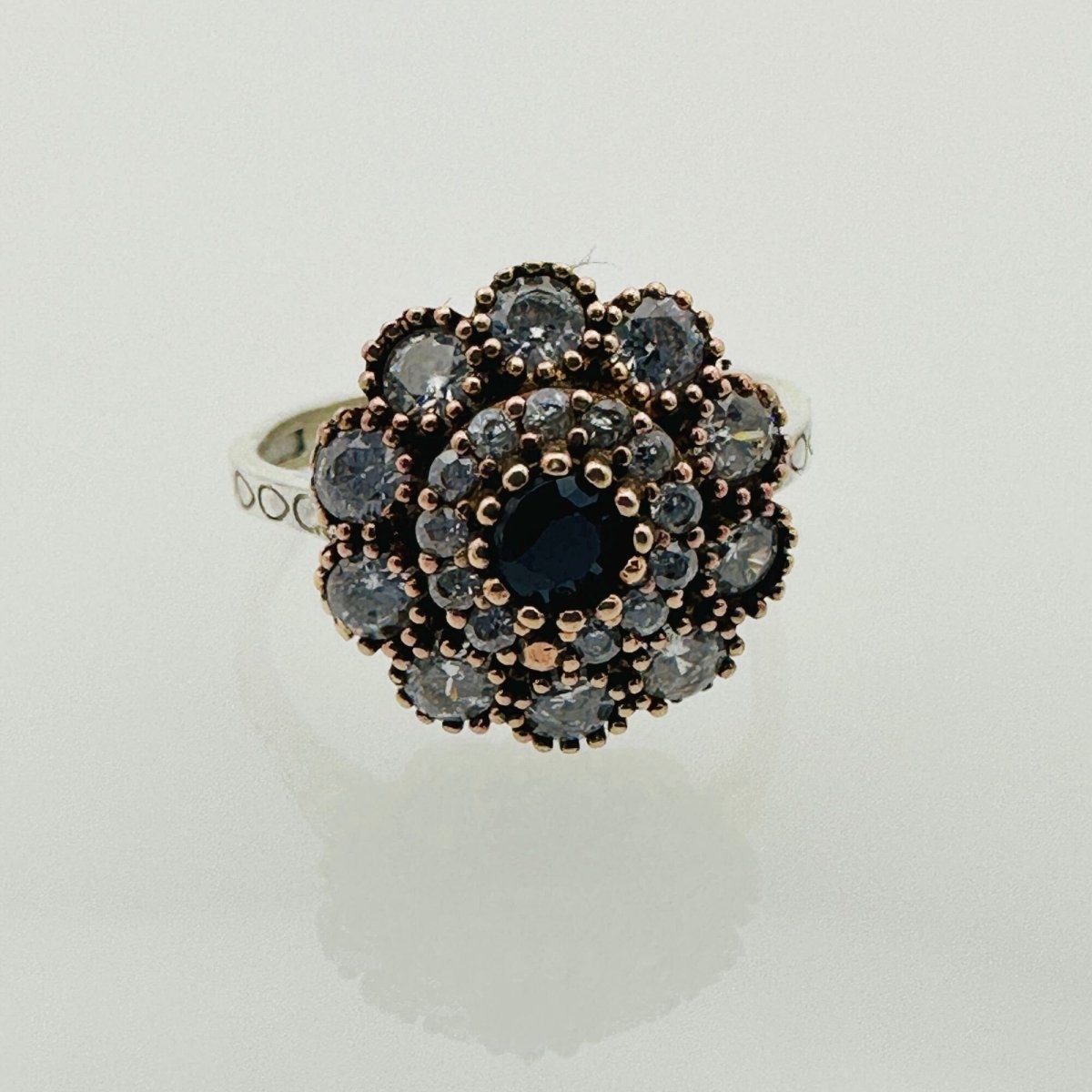 Blue Zircon Stone Women's Ring