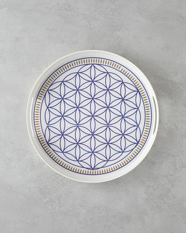 Professional-Melamine-Serving-Tray-Bluewaves-Design-35cm