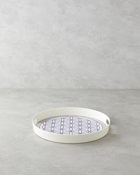 Professional-Melamine-Serving-Tray-Bluewaves-Design-35cm