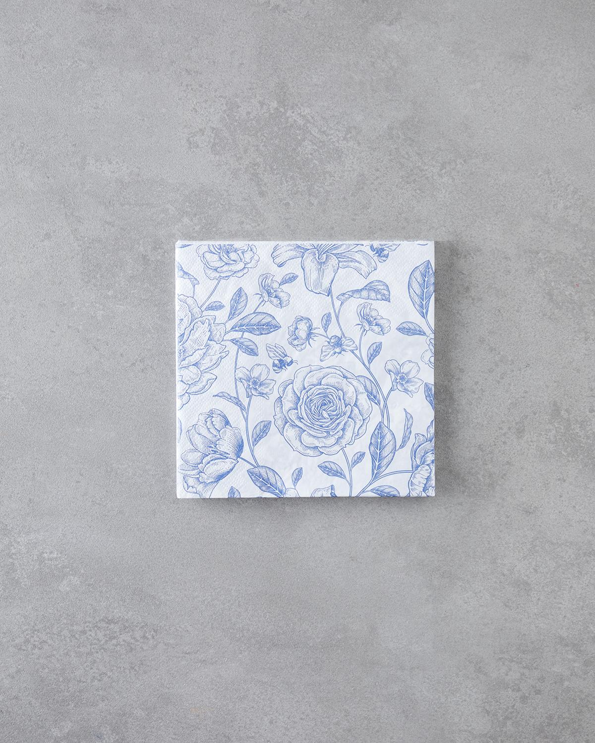 Tovaglioli di carta blu di qualità professionale 33x33cm 20 pezzi