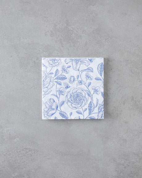 Professional Grade Blue Paper Napkins 33x33cm 20 Count