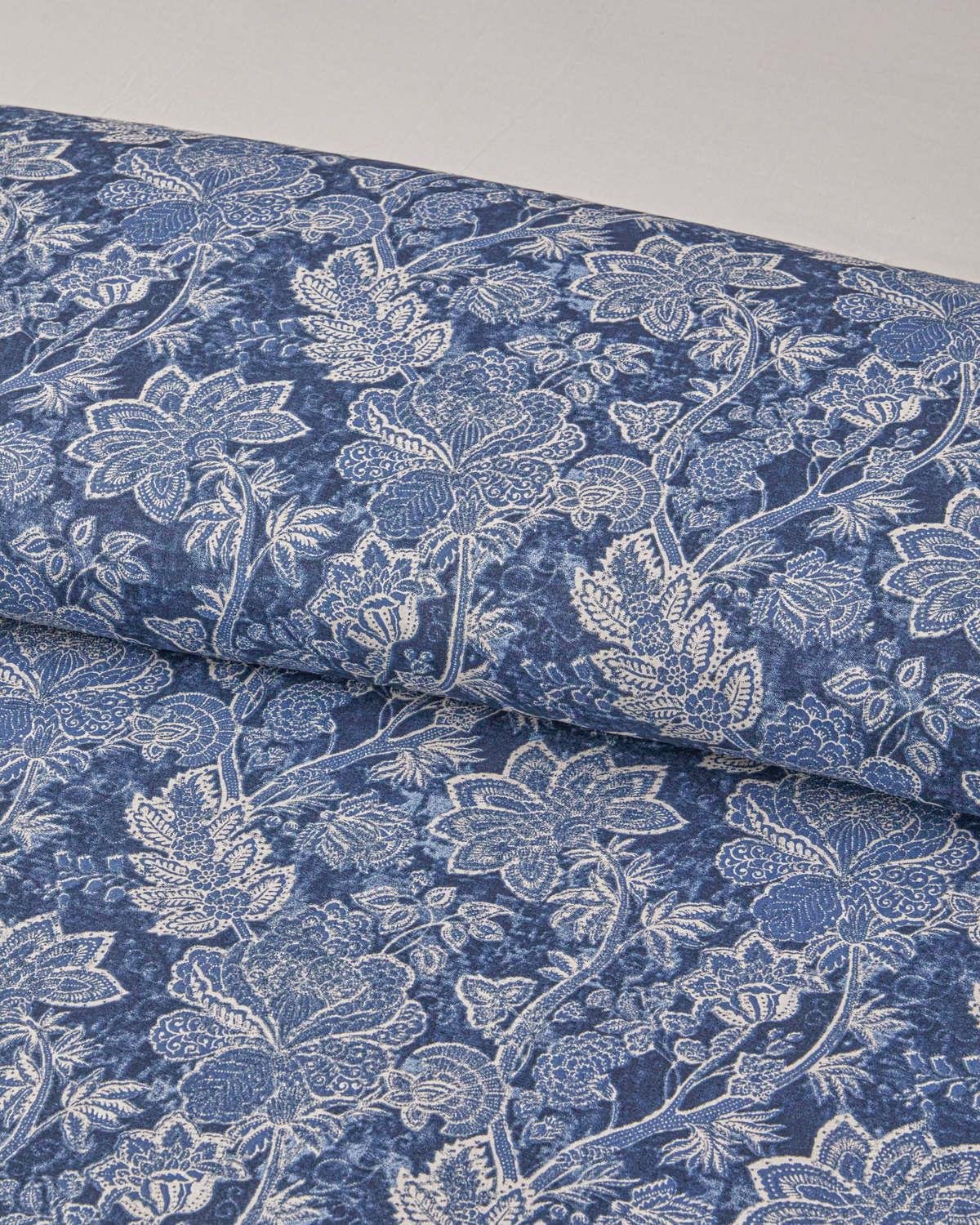 Professional Grade Cotton Single Bedding Set Navy Blue