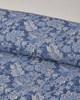 Professional Grade Cotton Single Bedding Set Navy Blue