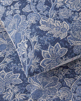 Professional Grade Cotton Single Bedding Set Navy Blue