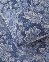 Professional Grade Cotton Single Bedding Set Navy Blue