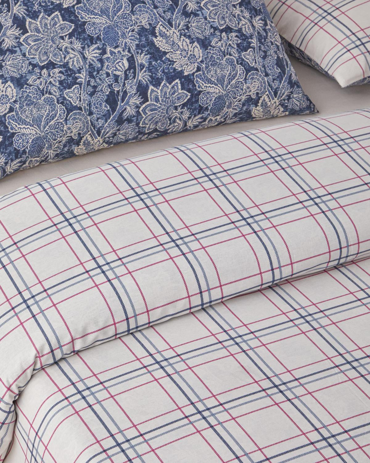 Professional Grade Cotton Single Bedding Set Navy Blue