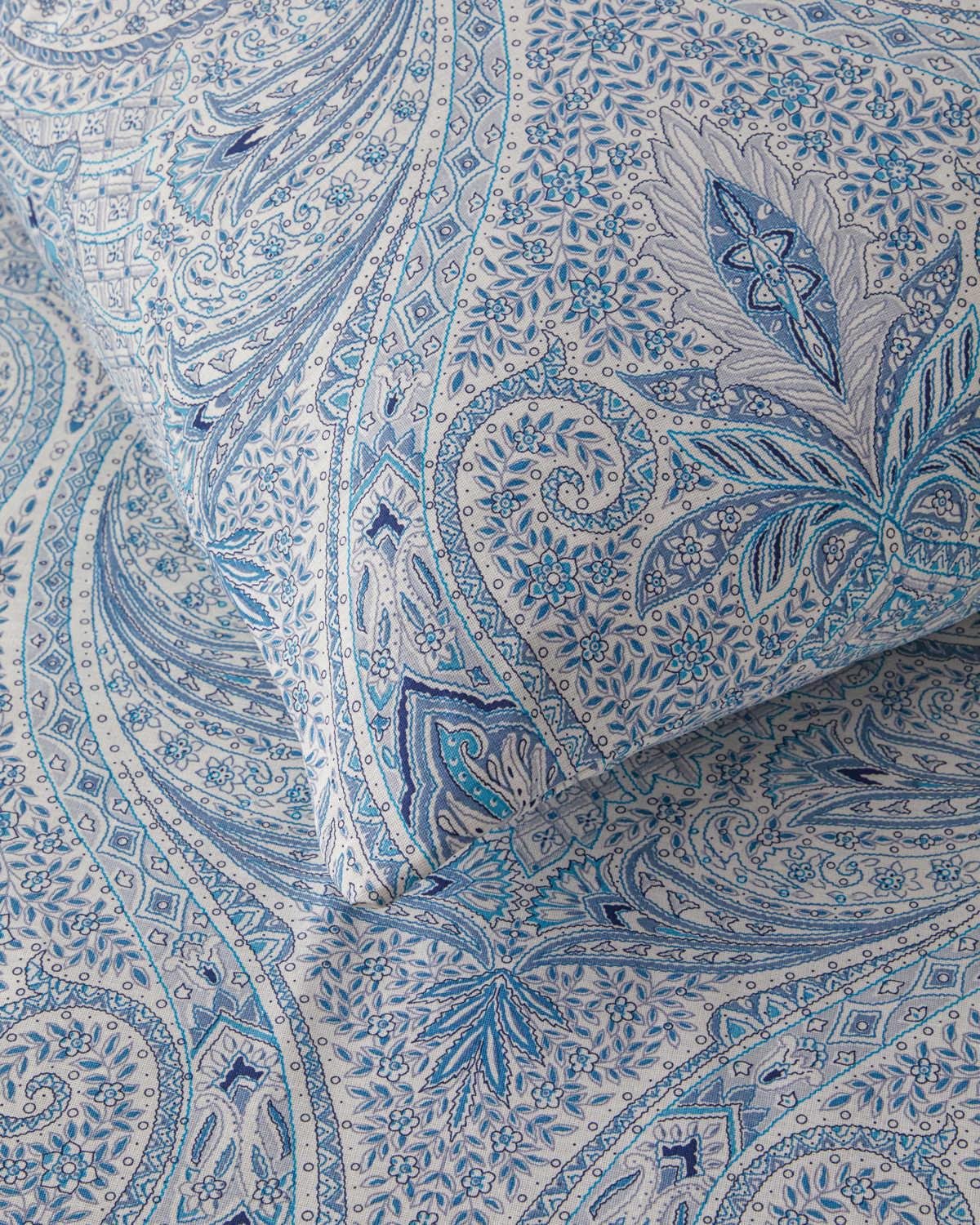 Premium Boho Chic Cotton Duvet Cover Set Blue