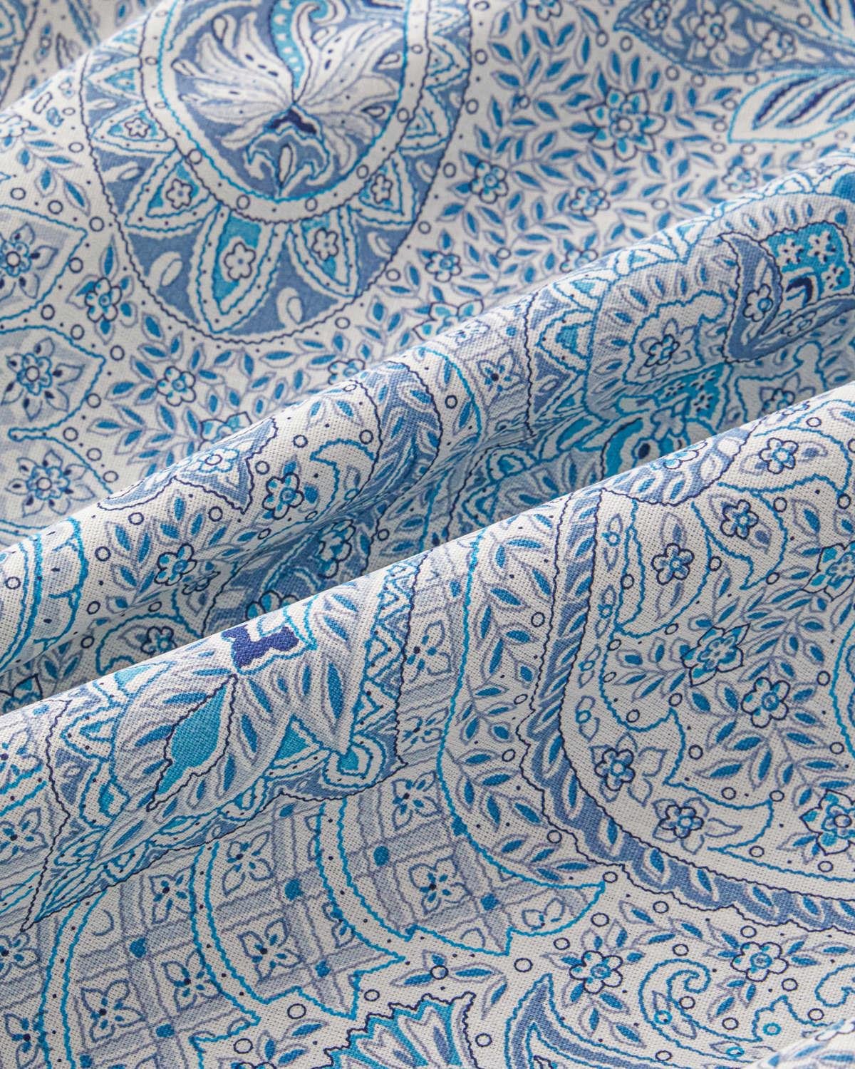 Premium Boho Chic Cotton Duvet Cover Set Blue