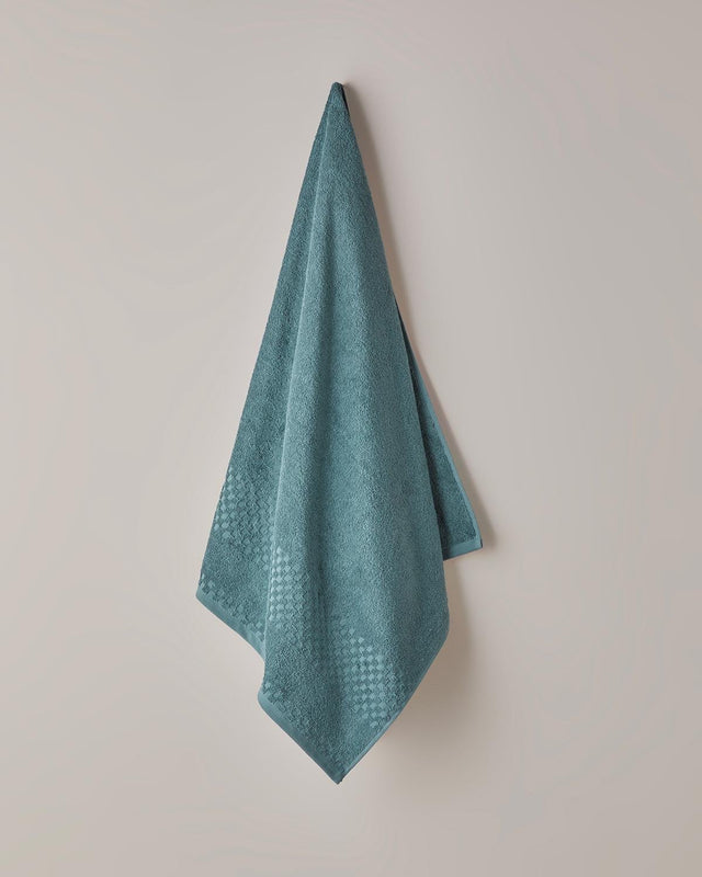Premium Cotton Border Check Bath Towel