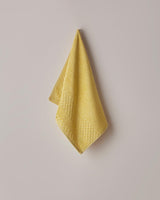 Premium Cotton Face Towel Border Check Design Yellow