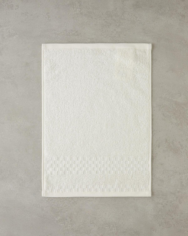 Professional-Grade-Ivory-Border-Check-Cotton-Hand-Towel