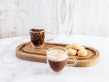 Borosilicate Double - Walled Glass Cups - Modern 2 - Piece Set - TryAladdin