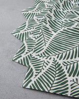 Professional Green Floral Print Paper Napkins   Bulk 20 Count