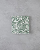 Professional Green Floral Print Paper Napkins - Bulk 20 Count