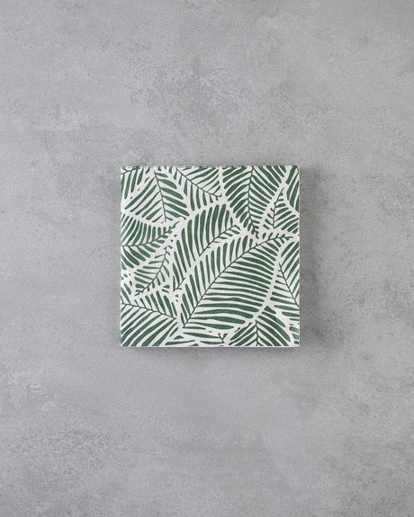 Professional Green Floral Print Paper Napkins - Bulk 20 Count