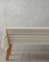 Professional-Grade Cotton Tablecloth-Cream-Green-140x200cm