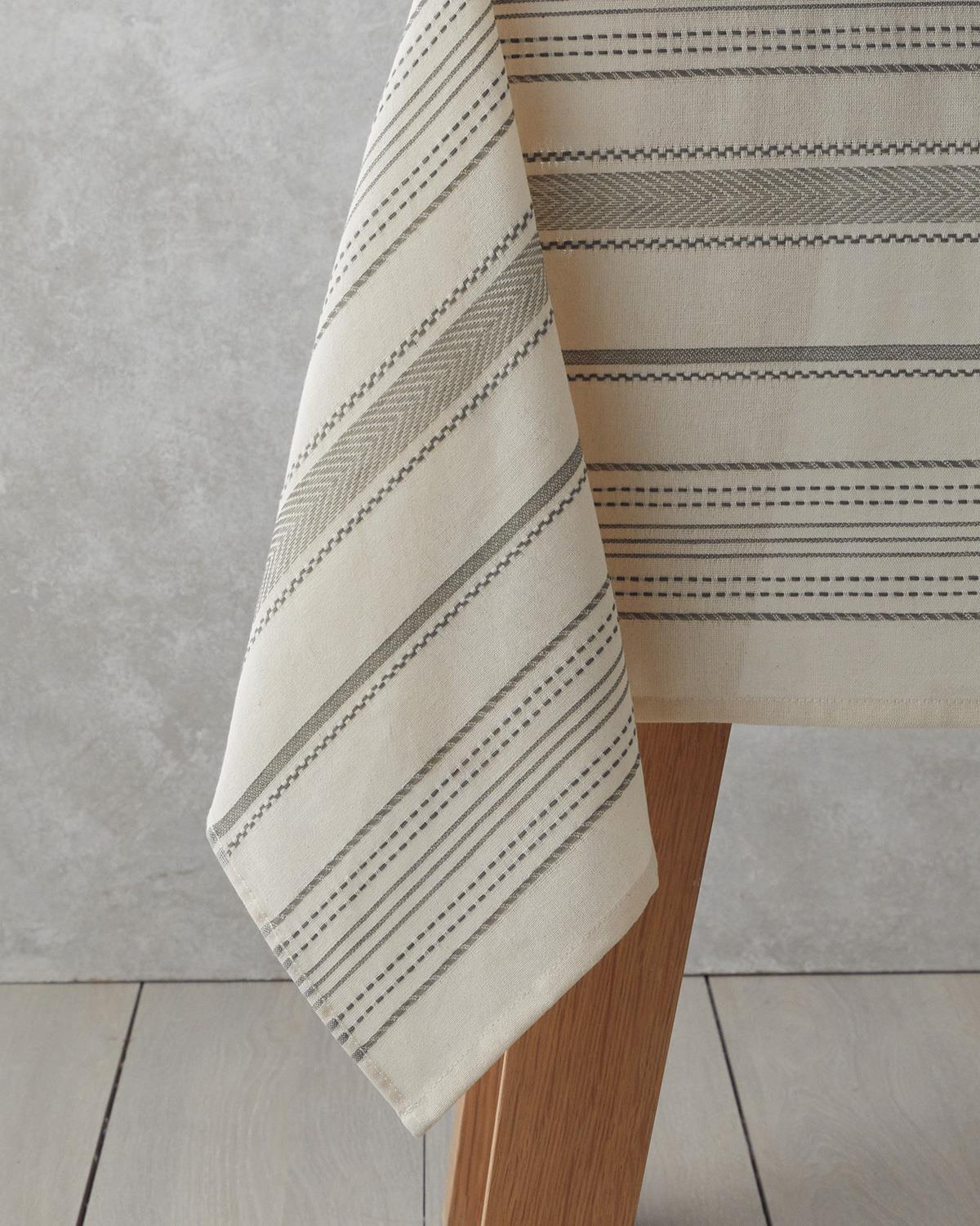 Professional Grade Cotton Tablecloth Cream Green 140x200cm