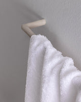 Bourrache Cotton Bath Towel - Plush & Absorbent - White & Navy - TryAladdin