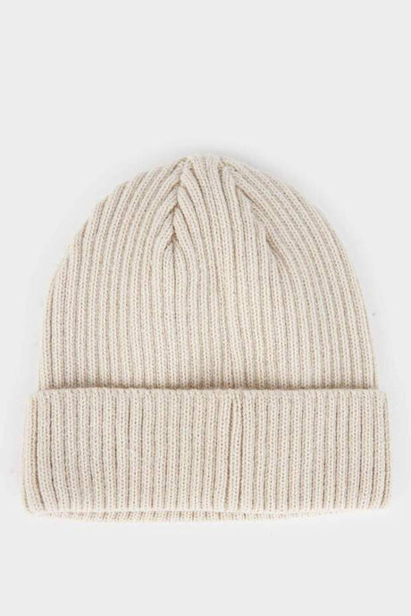 Boys Knitted Beanie - 'Easily Distracted By Tyrannosaurus' Patch - TryAladdin