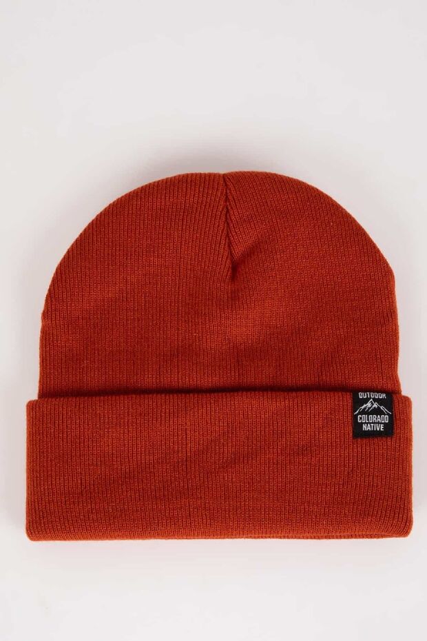 Boy's Knitted Beanie - Warm & Stylish with Woven Label - TryAladdin