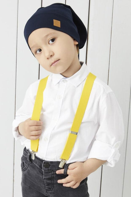 Boy's Navy 4 - Season Beanie Hat - Soft Cotton Jersey - TryAladdin